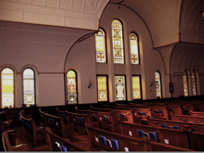 West view church interior